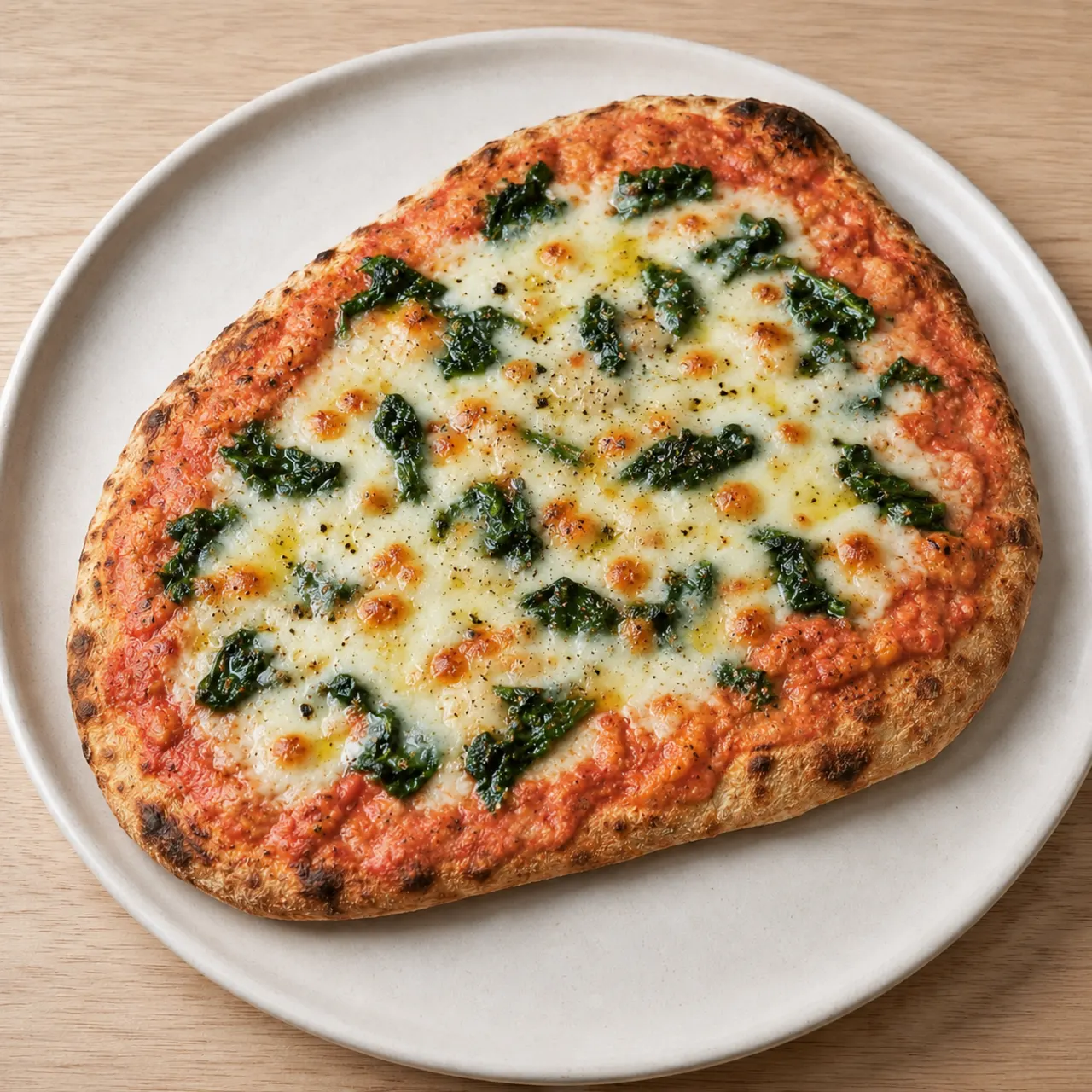 High-Protein Naan Pizzas with Mozzarella, White beans