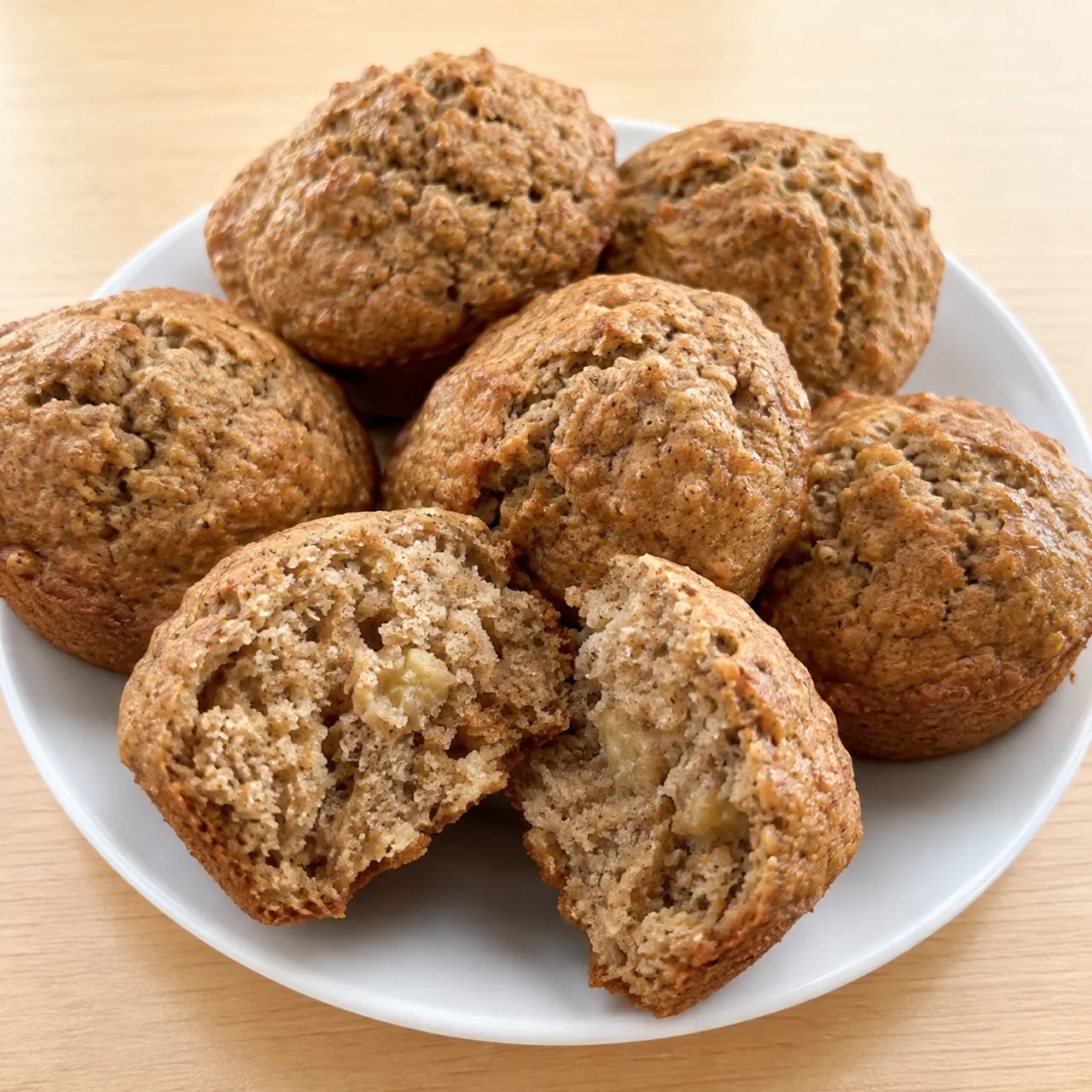 Whole Wheat Banana Peanut Butter Muffins - Children friendly