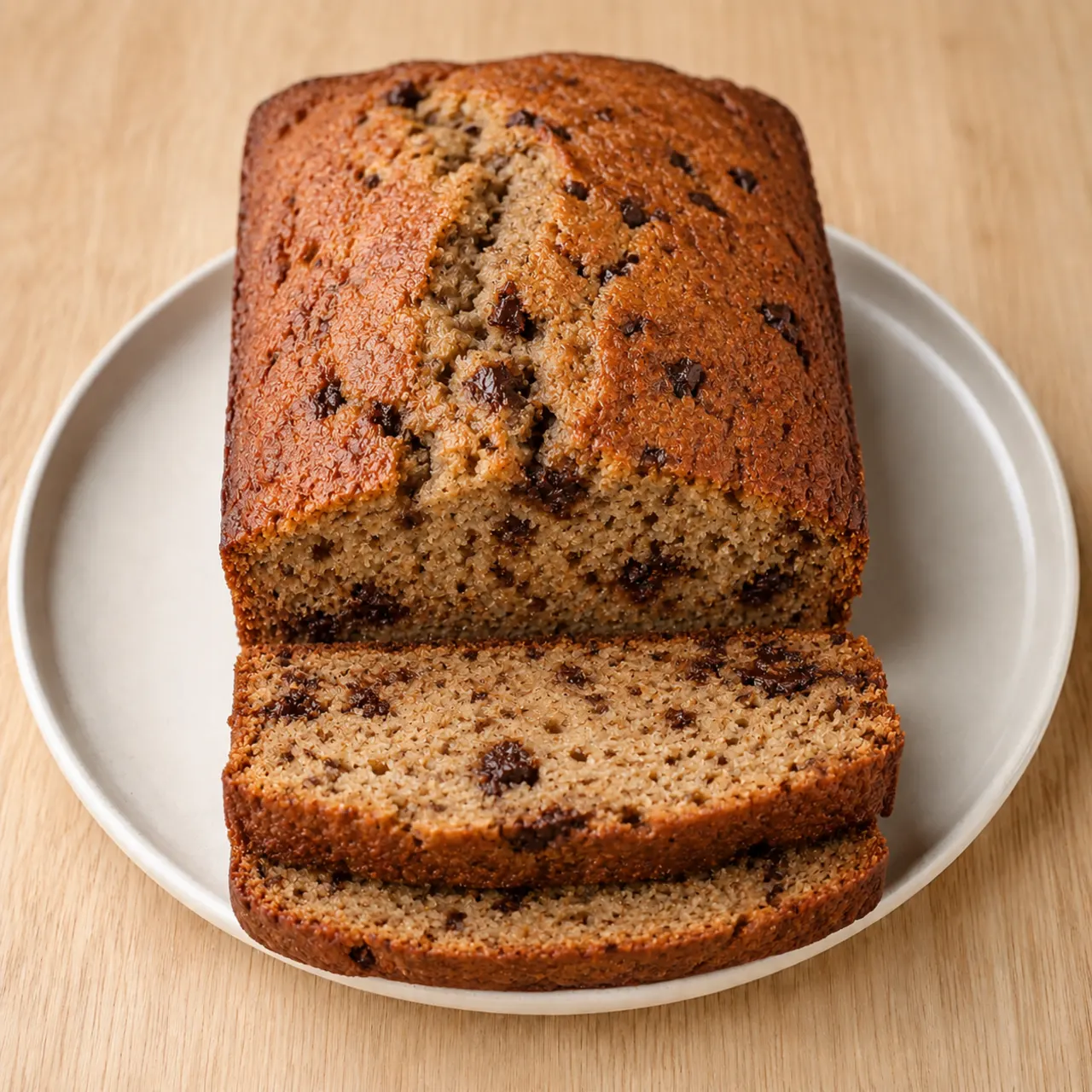 Planet-Saner Banana Bread with Skyr, Peanut Butter, and Dark Chocolate