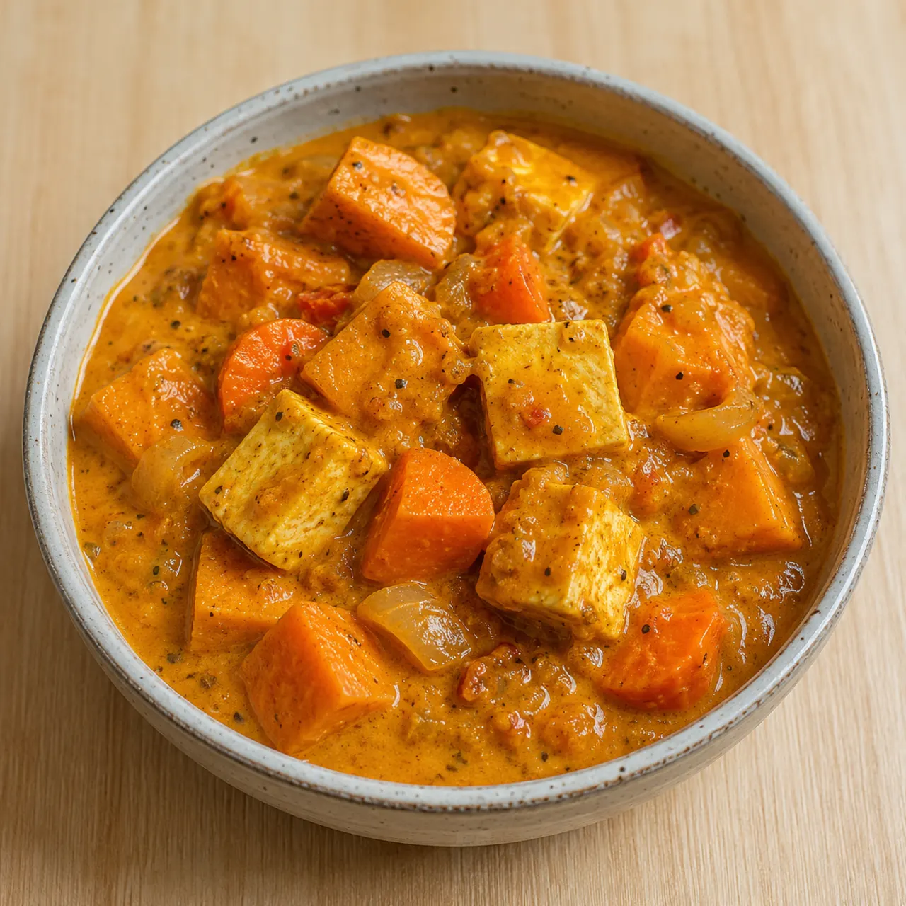 Sweet Potato, Paneer and Carrot Curry