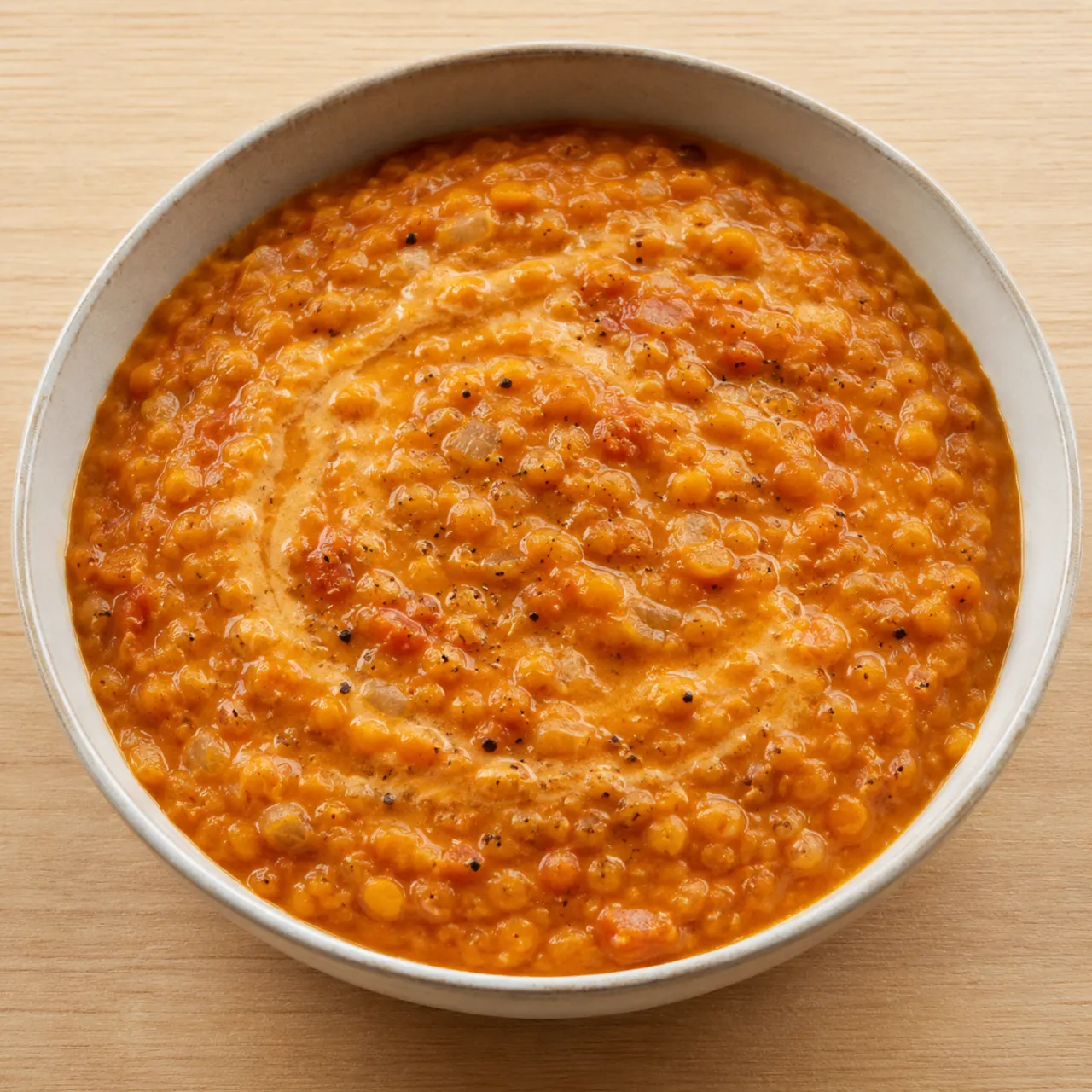 Creamy Red Lentil Dal with Tomato and Ginger