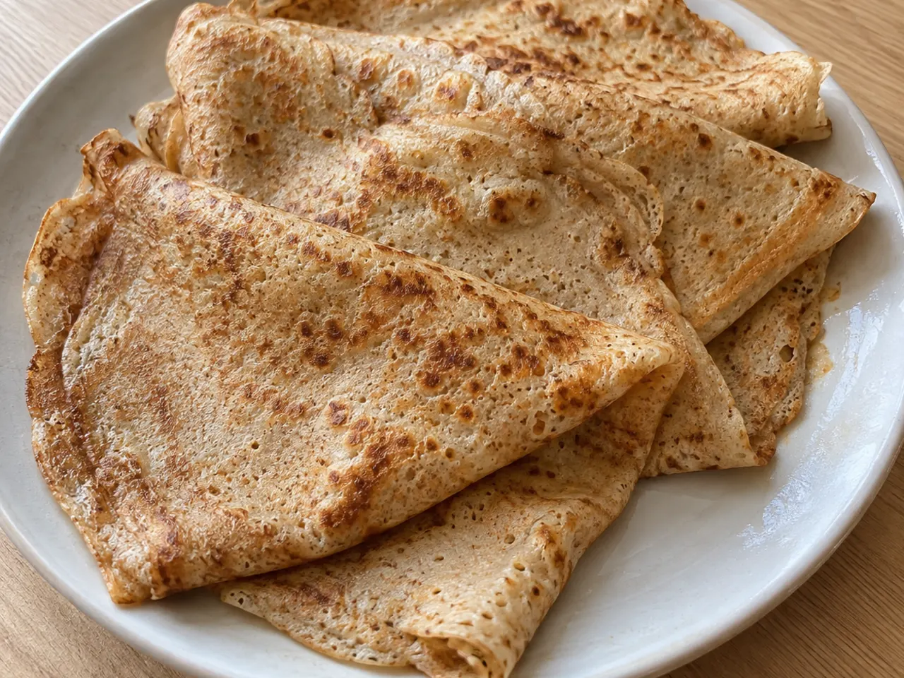 High-Protein Whole Wheat Crêpes