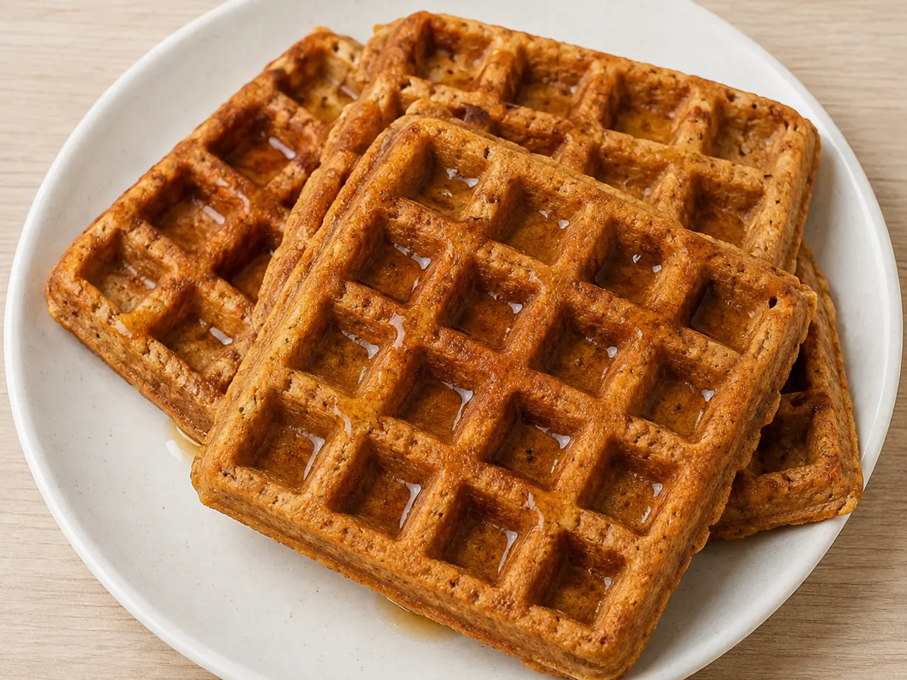 Protein Waffles with Lupin and Nuts Flour