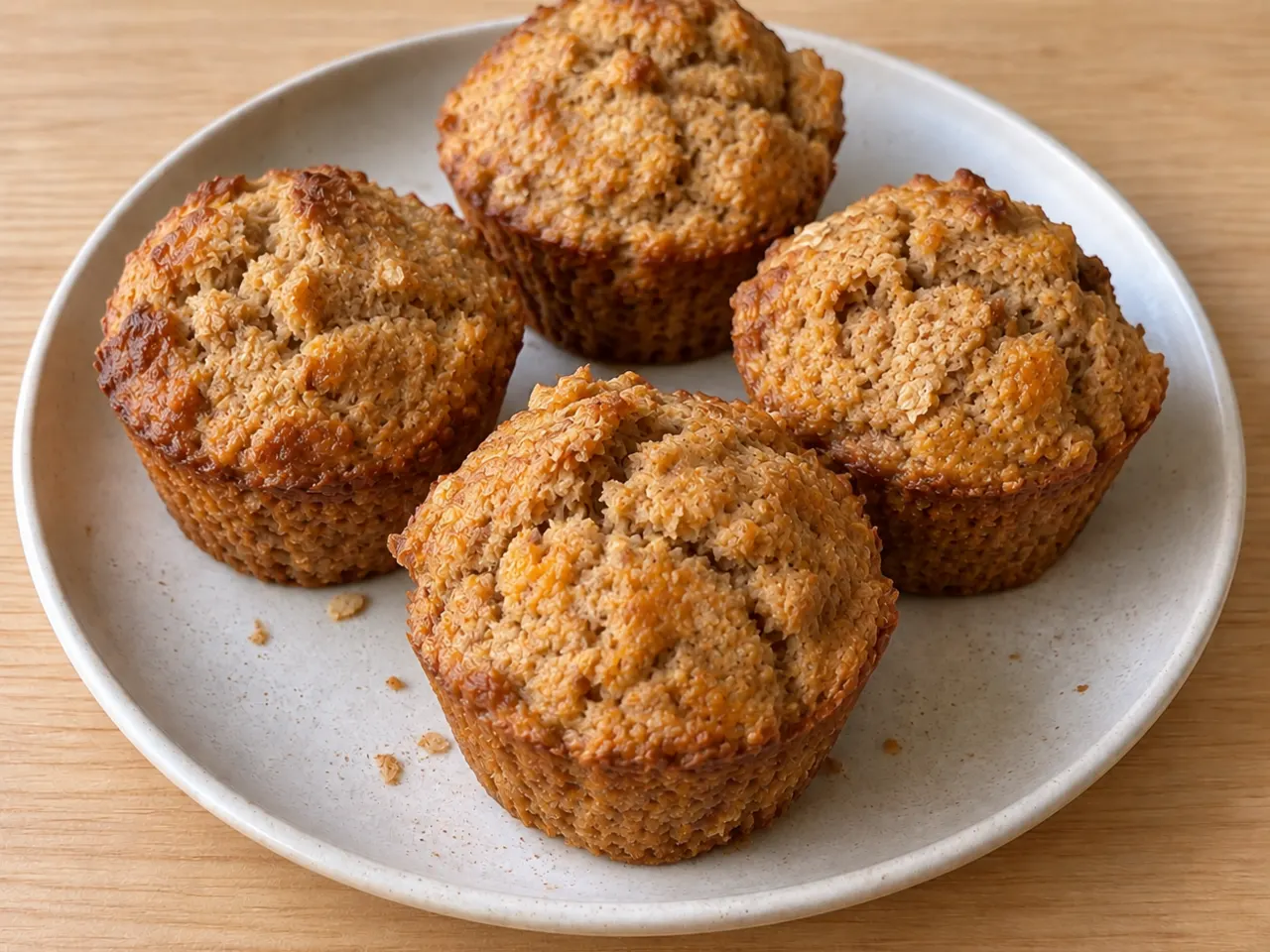 Soft Apricot Oat Muffins