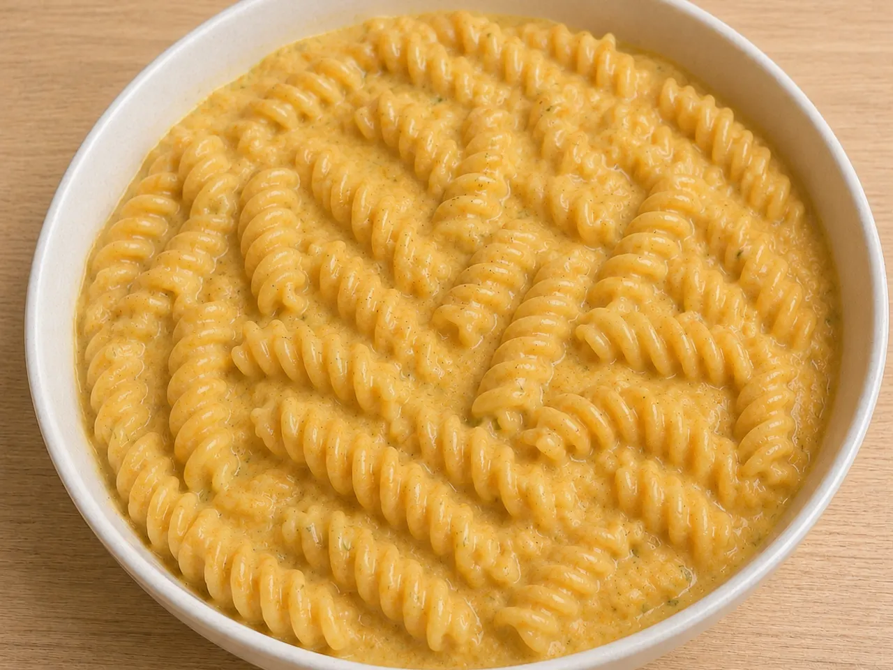 Red Lentil Fusilli with Silken Tofu Vegetable Sauce