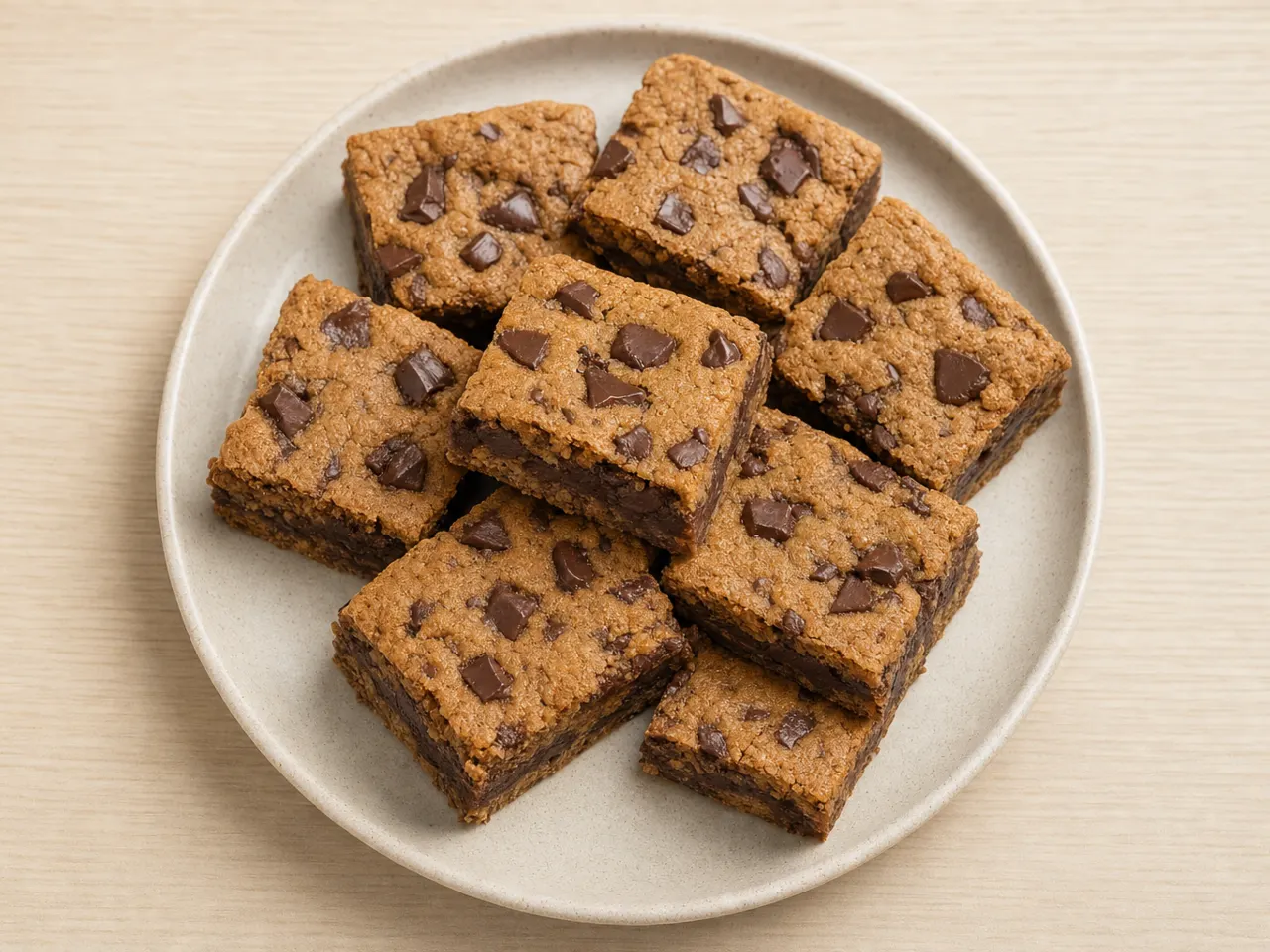 Chocolate Chickpea Blondies 