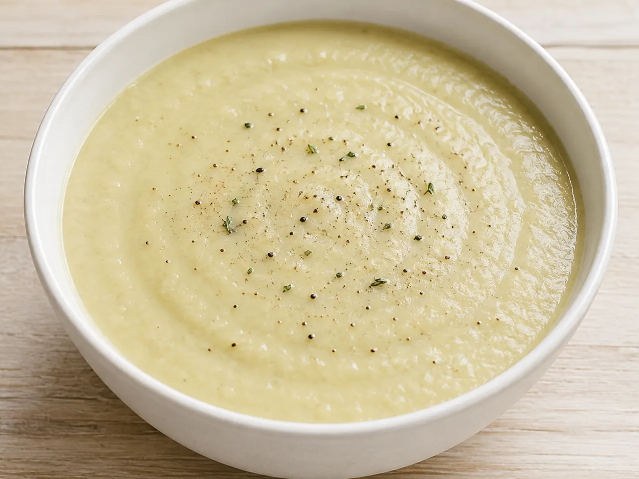 Creamy Leek, White Bean Soup