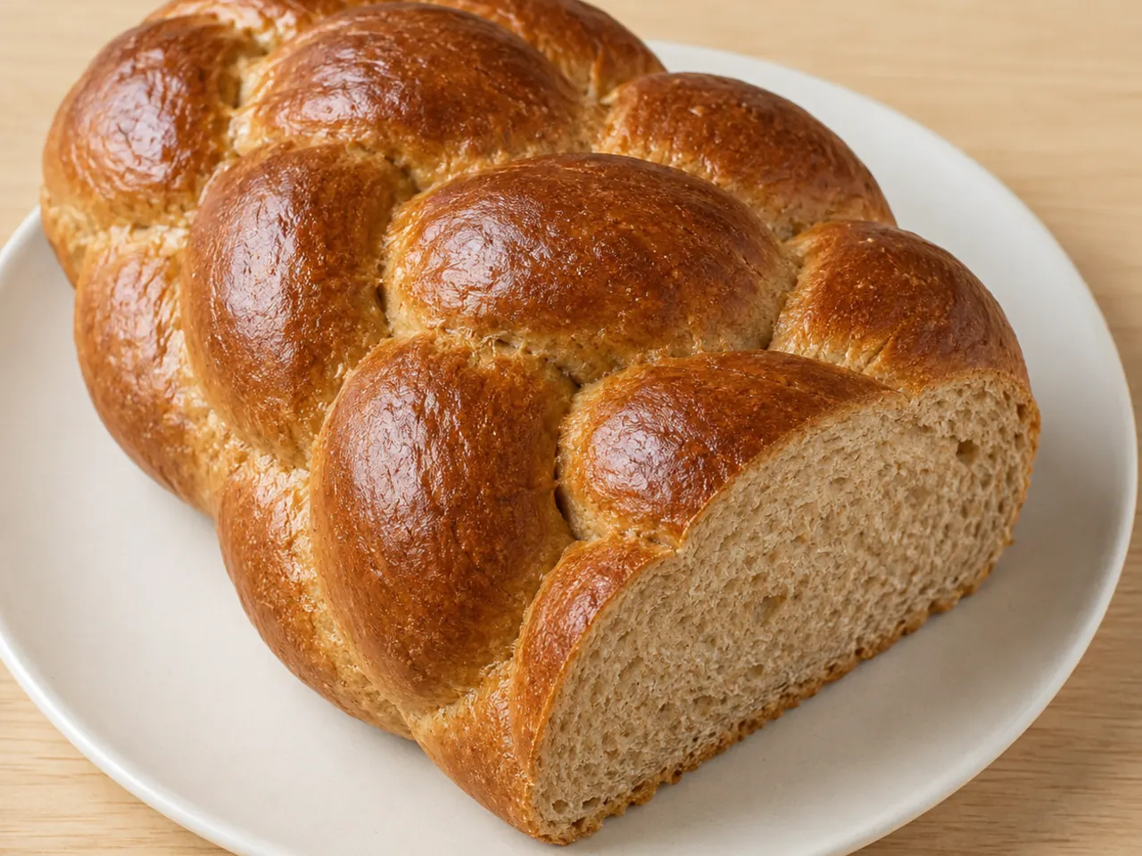 Unsweetened Whole Wheat Challah