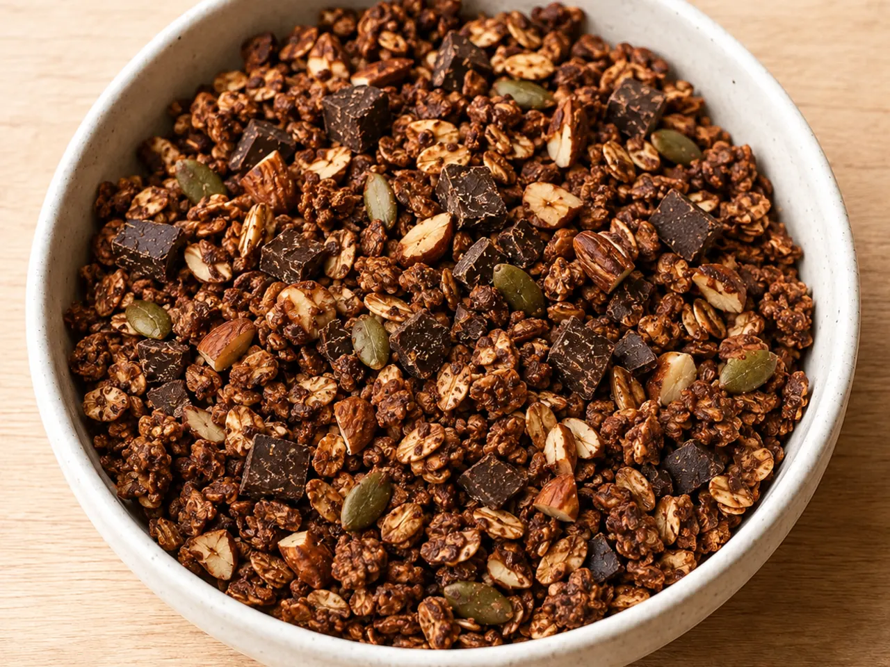 Crispy Dark Chocolate Granola
