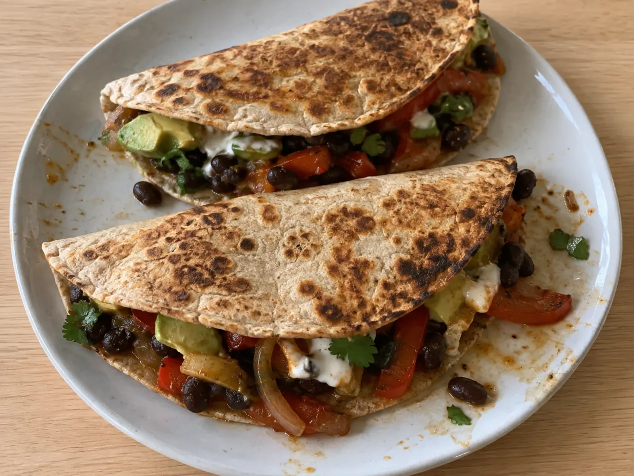 Black Bean and Pepper Fajitas