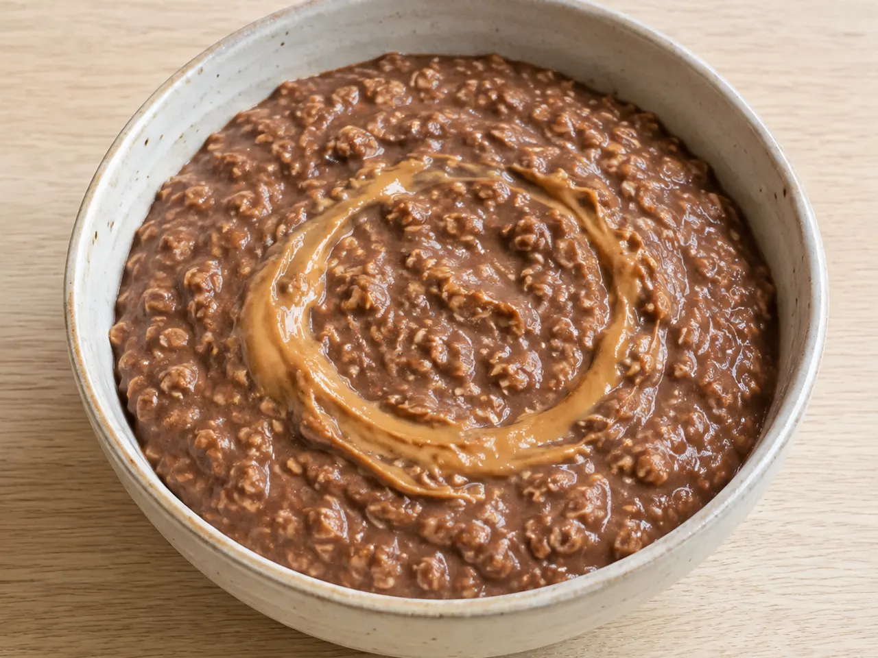 Chocolate Peanut Butter Silken Tofu Porridge