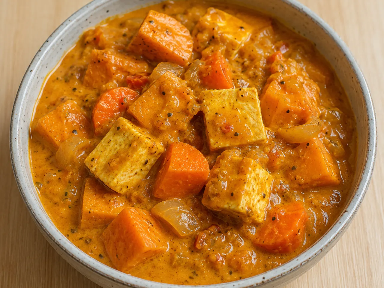 Sweet Potato, Paneer and Carrot Curry