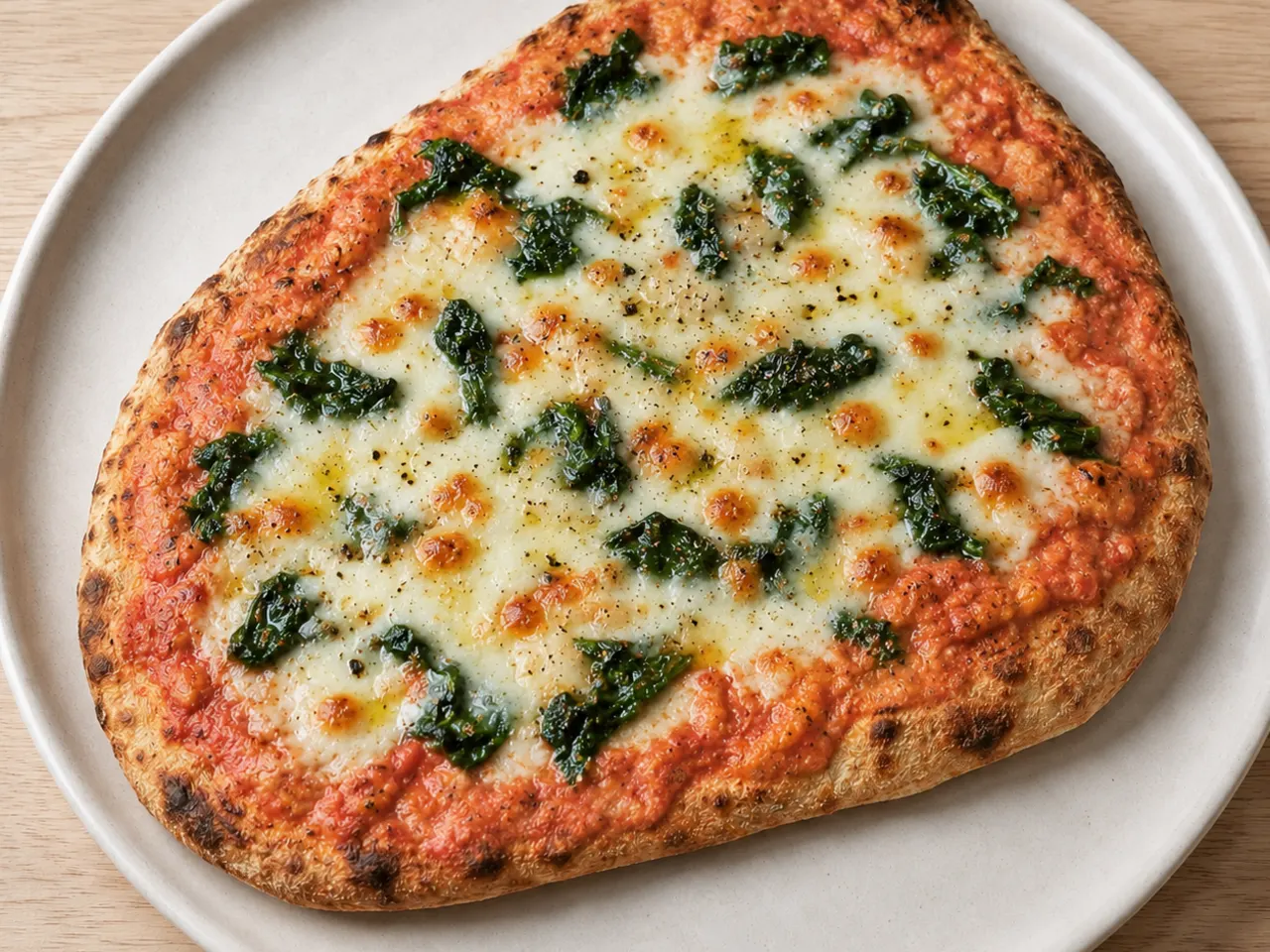 High-Protein Naan Pizzas with Mozzarella, White beans 