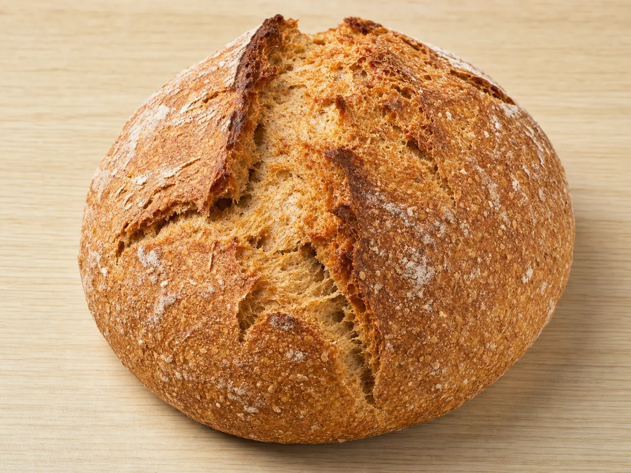 Whole Wheat & Whole Spelt Sourdough Bread 