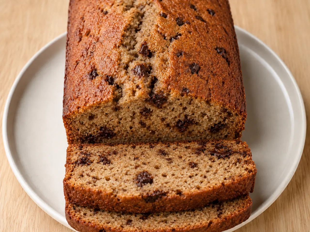 Planet-Saner Banana Bread with Skyr, Peanut Butter, and Dark Chocolate