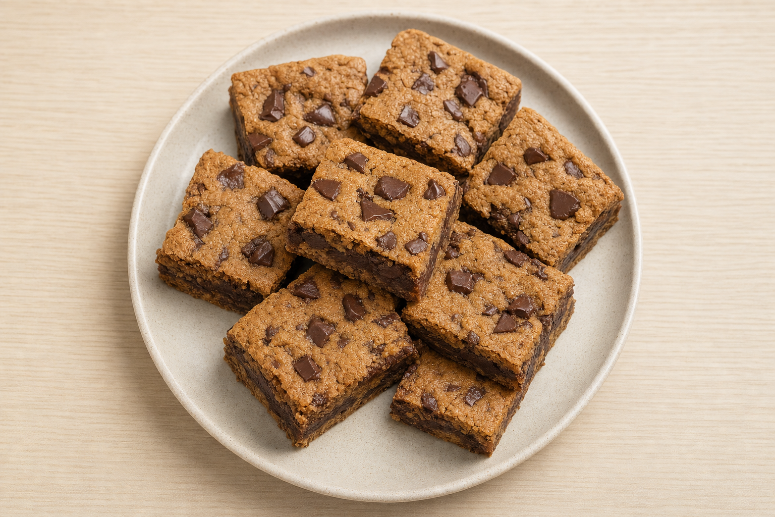 Chocolate Chickpea Blondies 