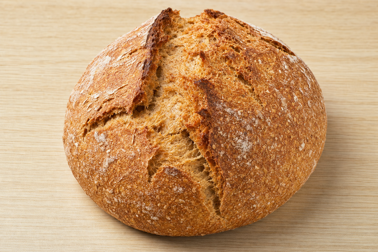 Whole Wheat & Whole Spelt Sourdough Bread 