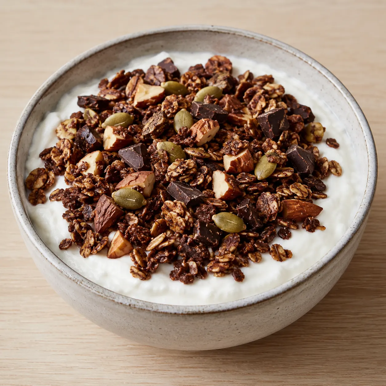 Plain Skyr with Crunchy Granola