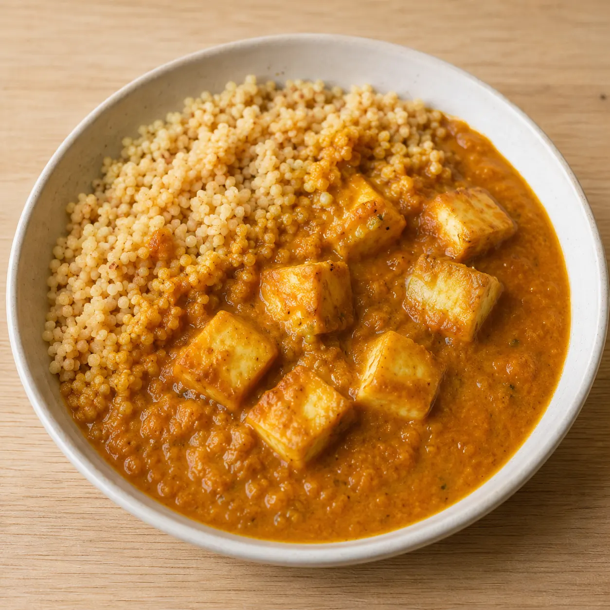 Hidden-Vegetable Paneer Curry with Wholegrain Couscous