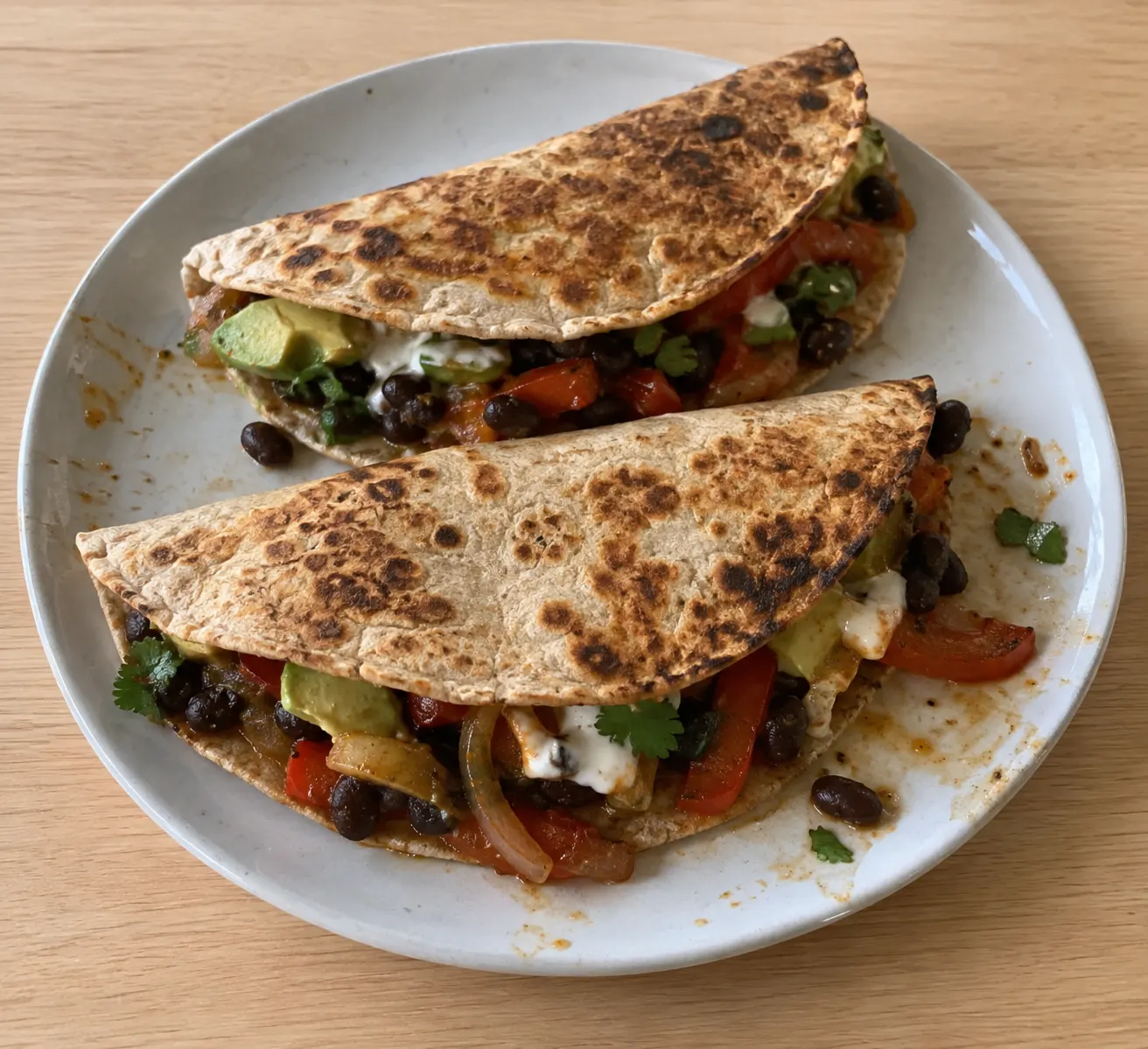 Black Bean and Pepper Fajitas