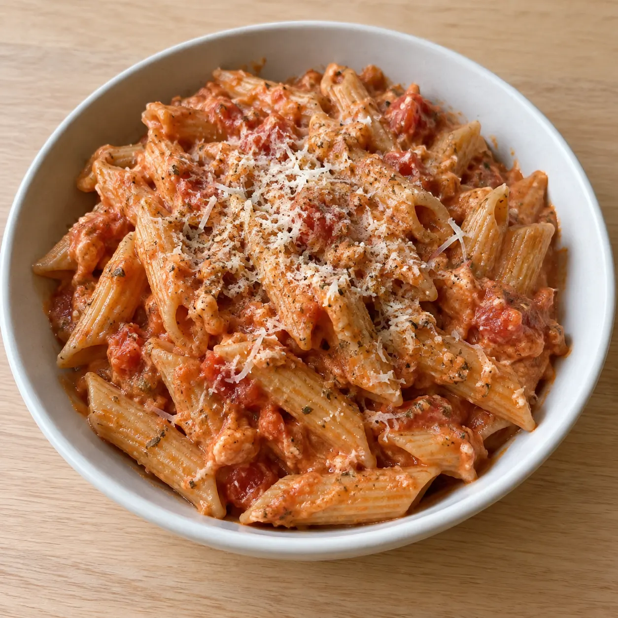 Creamy Tomato Pasta with Fresh Cheese