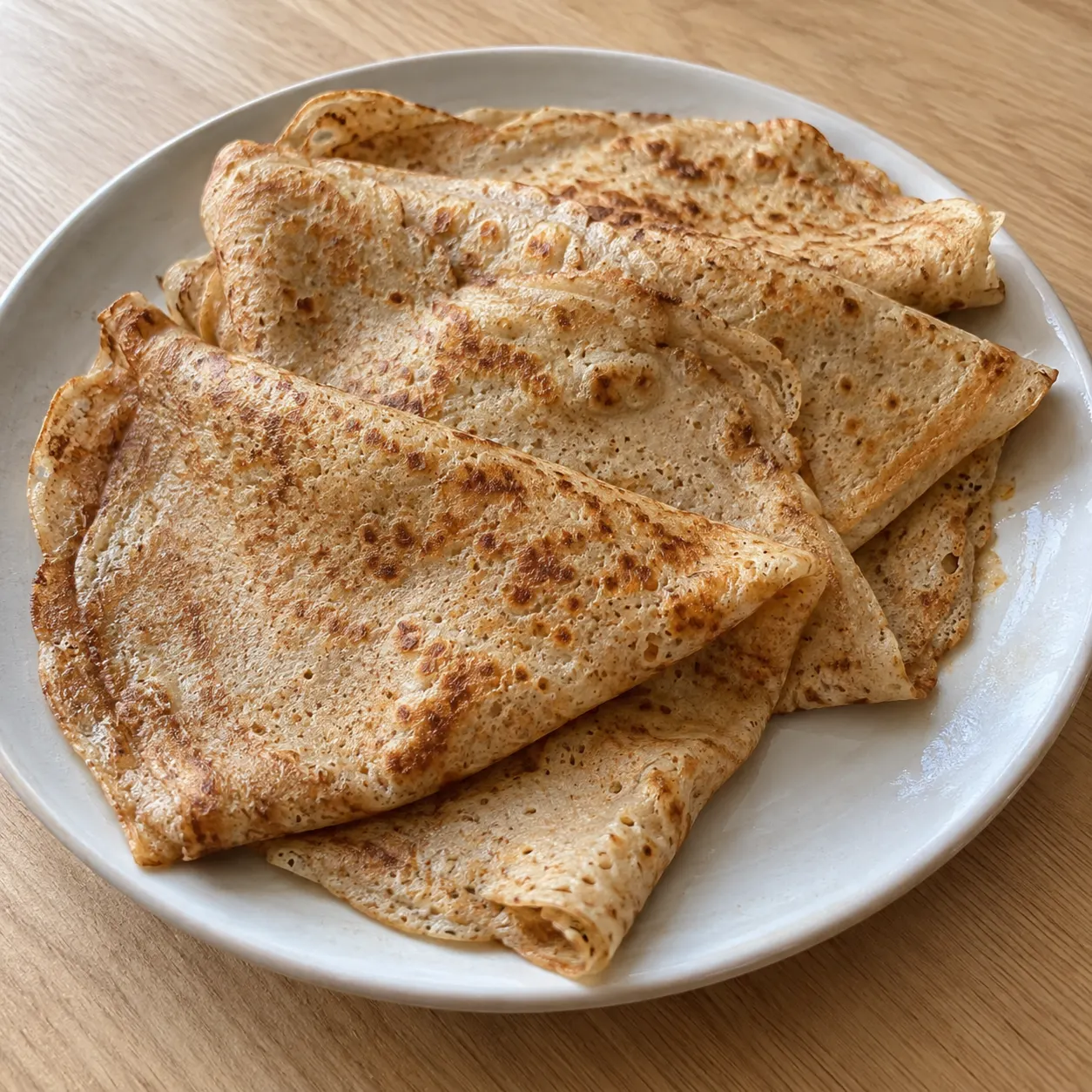 High-Protein Whole Wheat Crêpes
