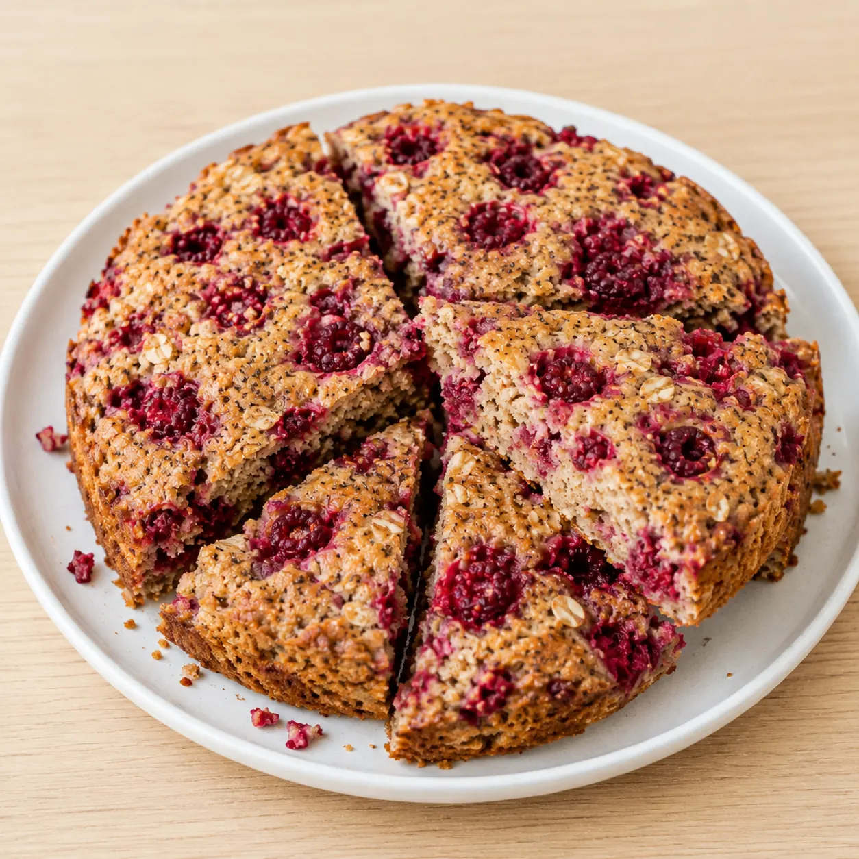 Raspberry Almond Skyr Cake