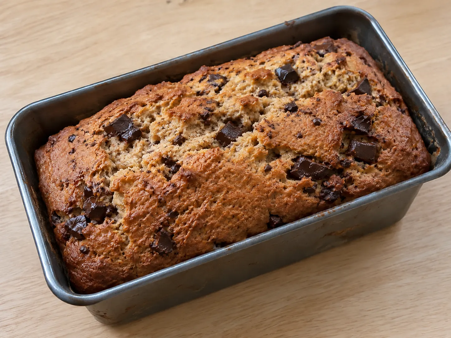 Vegan Banana Bread with Lupin, Peanut Butter & Dark Chocolate