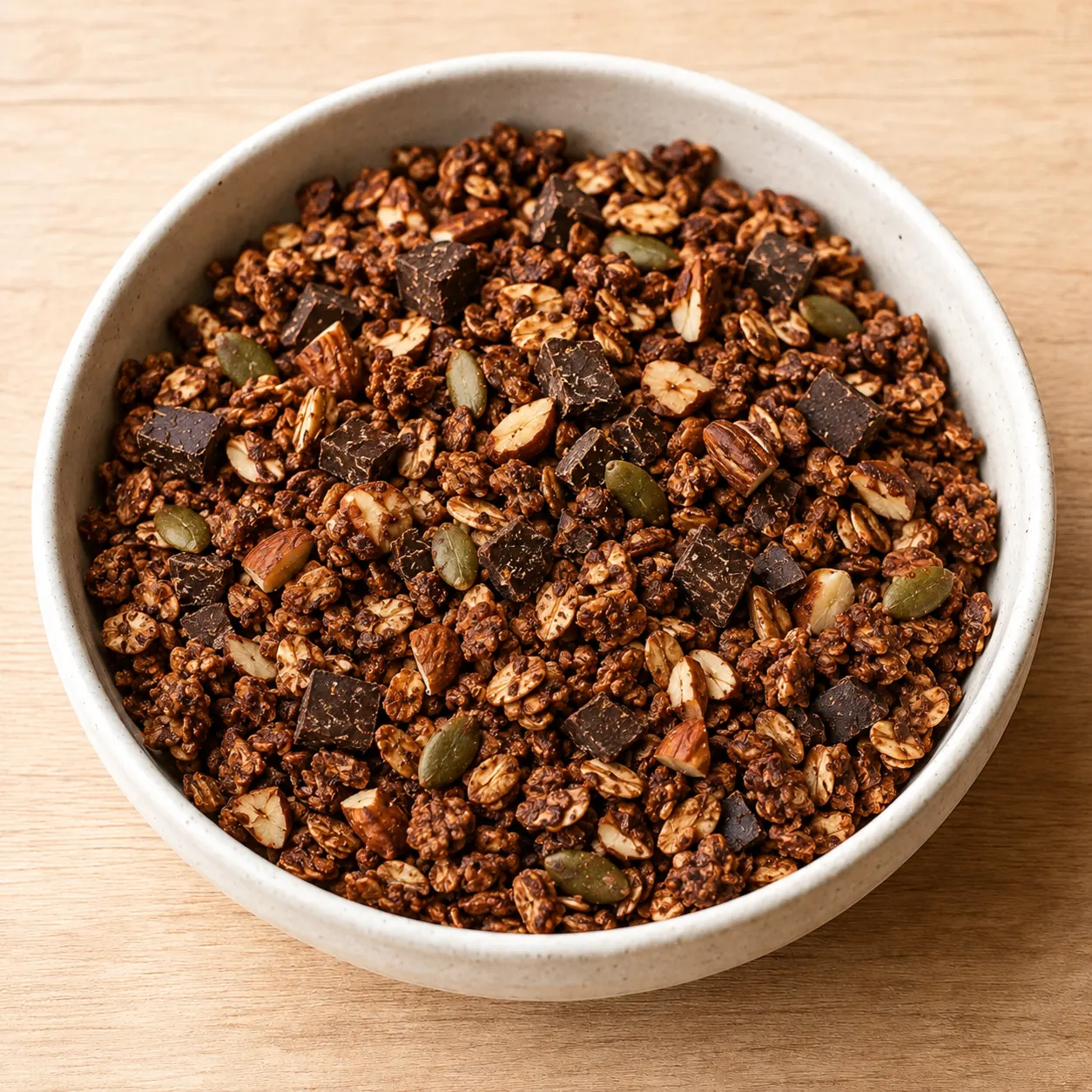 Crispy Dark Chocolate Granola
