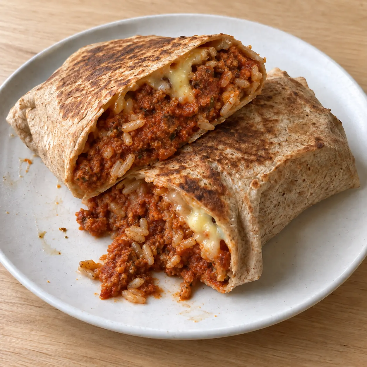 High protein Tempeh and Red Kidney Bean Burritos